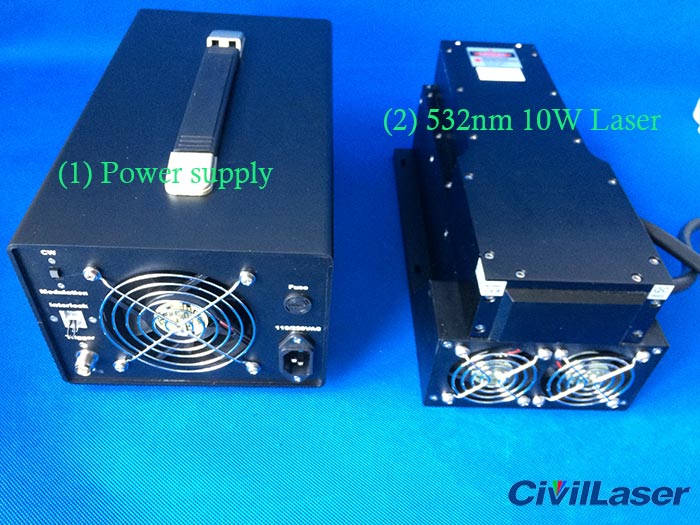 532nm 10W green dpss laser